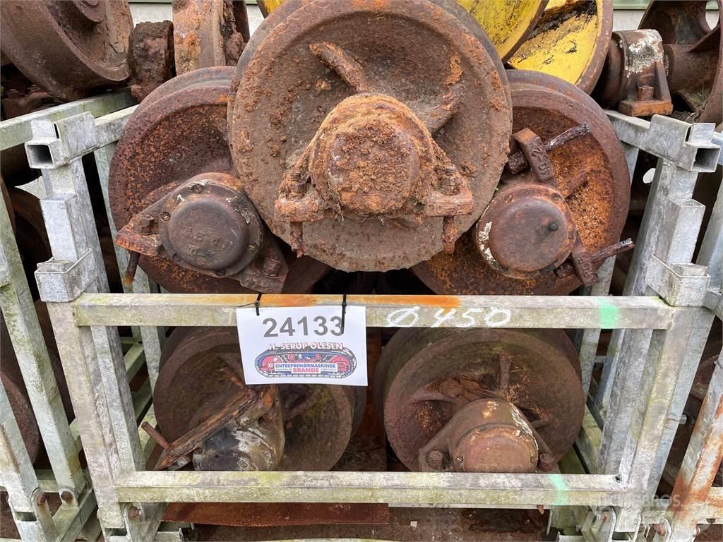  Skinnehjul ø450 mm + flange Dekk, hjul og felger
