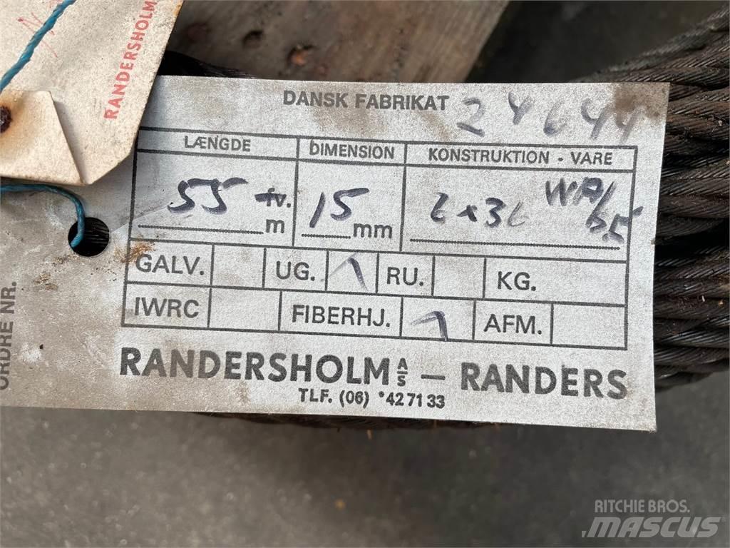  Stålwire Ø15 mm Kran deler og utstyr