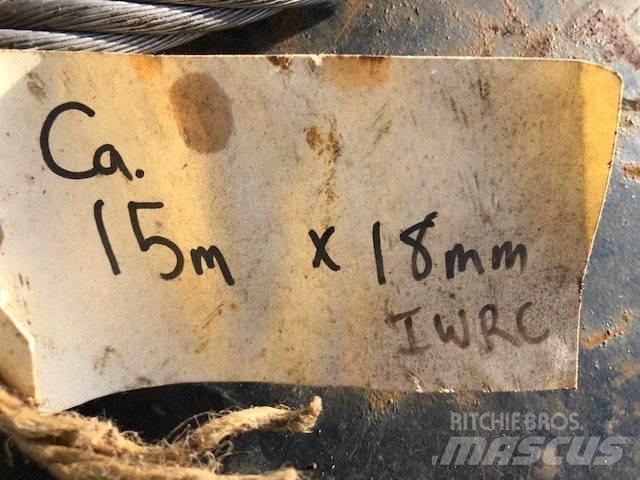  Stålwire Ø18 mm Kran deler og utstyr