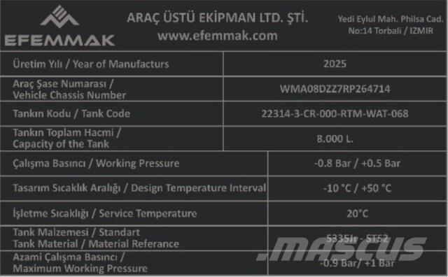 MAN TGM18.250 Vanningsvogn for støvdemping