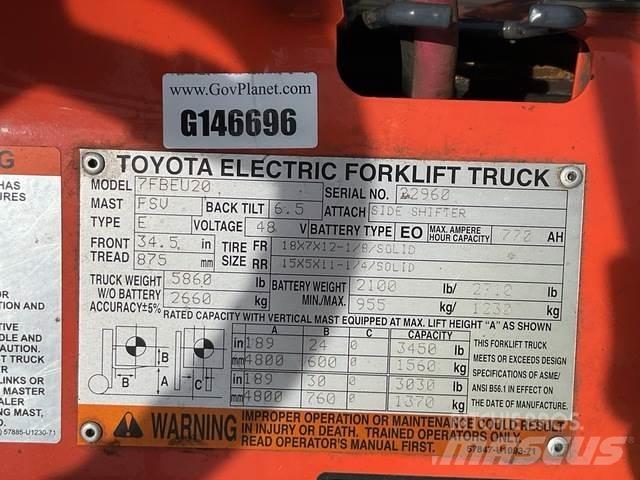 Toyota 7FBEU20 Elektriske trucker