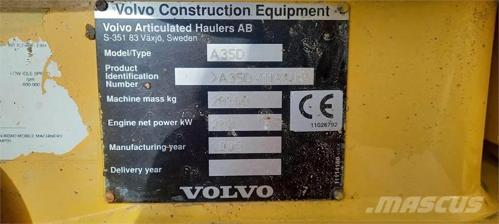 Volvo A35D Rammestyrte Dumpere