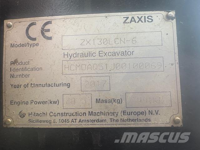 Hitachi ZX130-6 Beltegraver