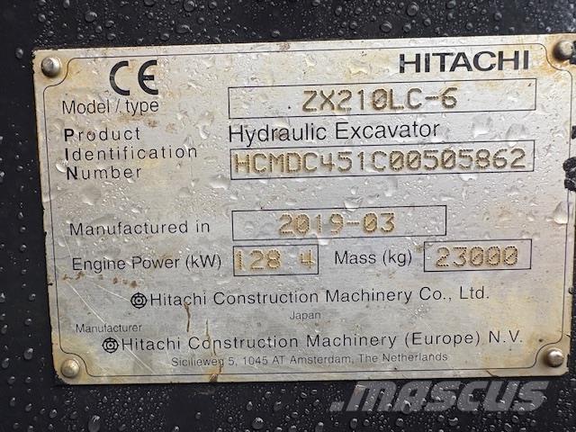 Hitachi ZX210LC-6 Beltegraver