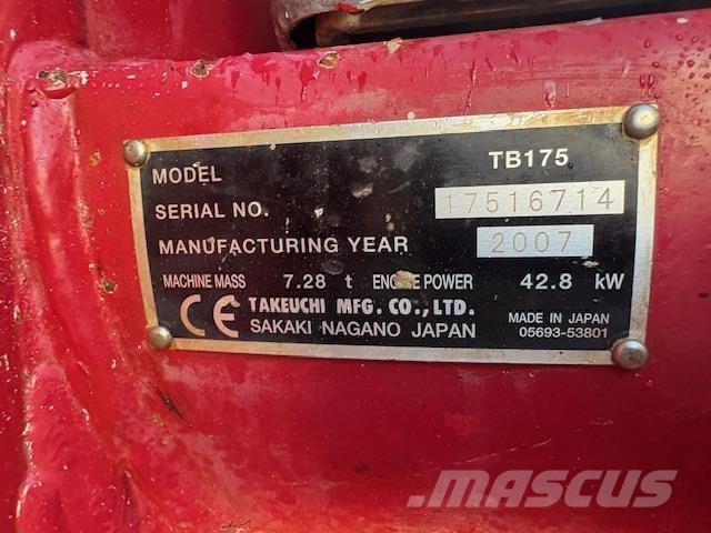 Takeuchi TB175 Midigravere 7 - 12t