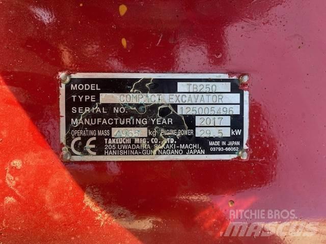 Takeuchi TB250 Midigravere 7 - 12t