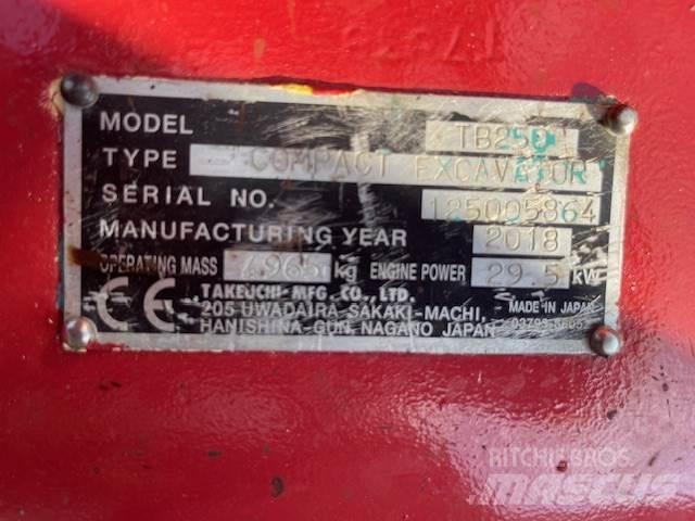 Takeuchi TB250 Midigravere 7 - 12t