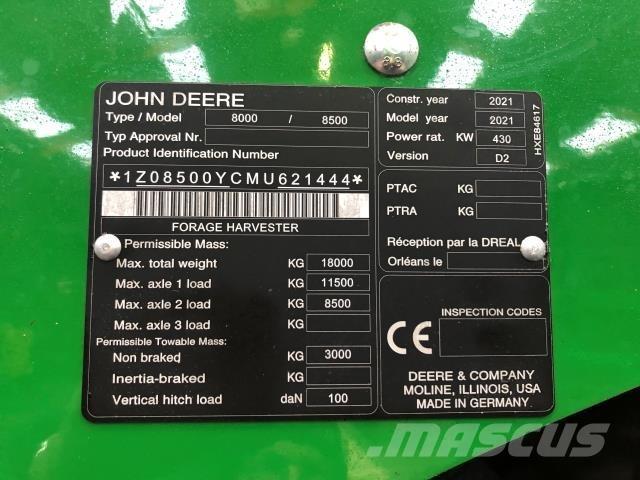 John Deere 8500 Fôrhøstere