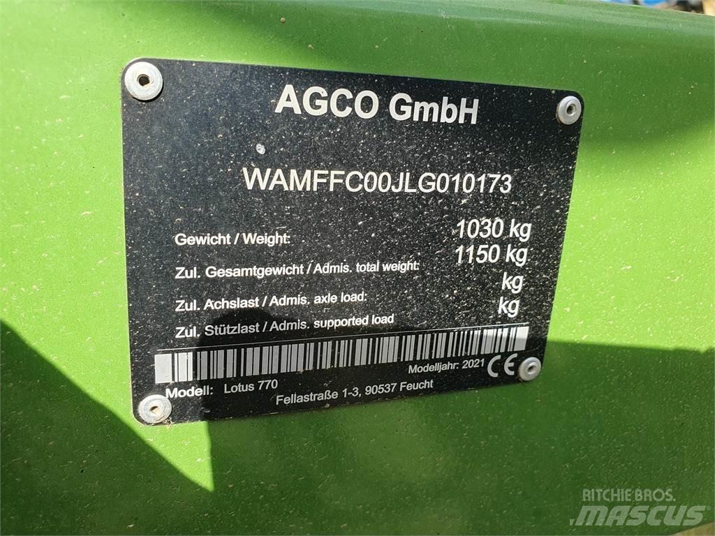 Fendt LOTUS 770 Raker og høyvendere
