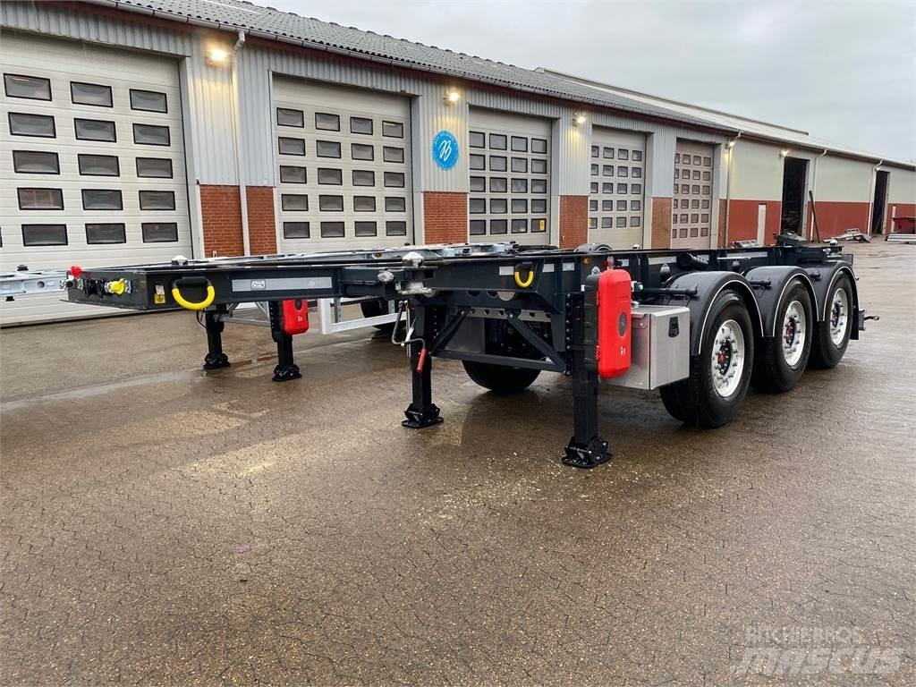 B-xl 20 fods Semi-trailer med Containerramme