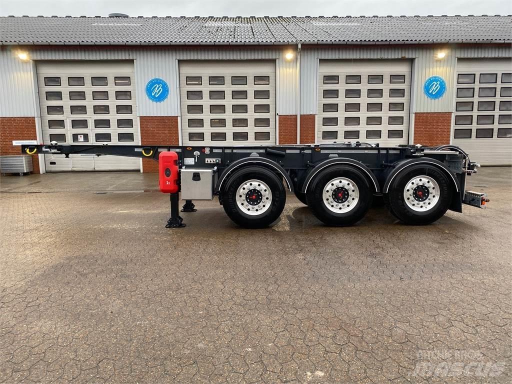 B-xl 20 fods Semi-trailer med Containerramme