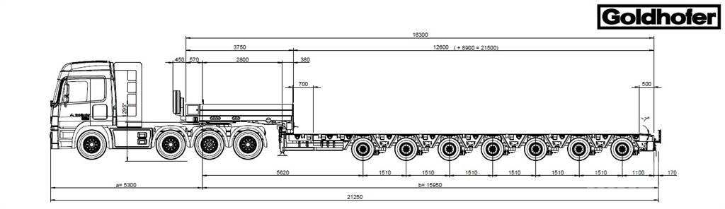 Goldhofer MPA 7 Brønnhenger semi