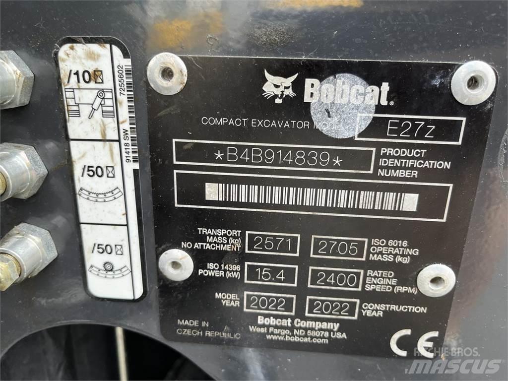 Bobcat E 27z Minigravere <7t