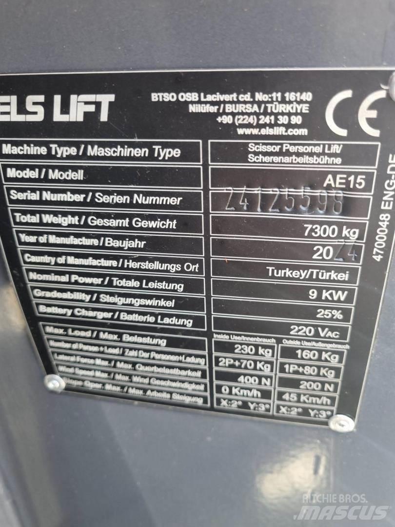 ELS LIFT AE15 Leddede bomlifter