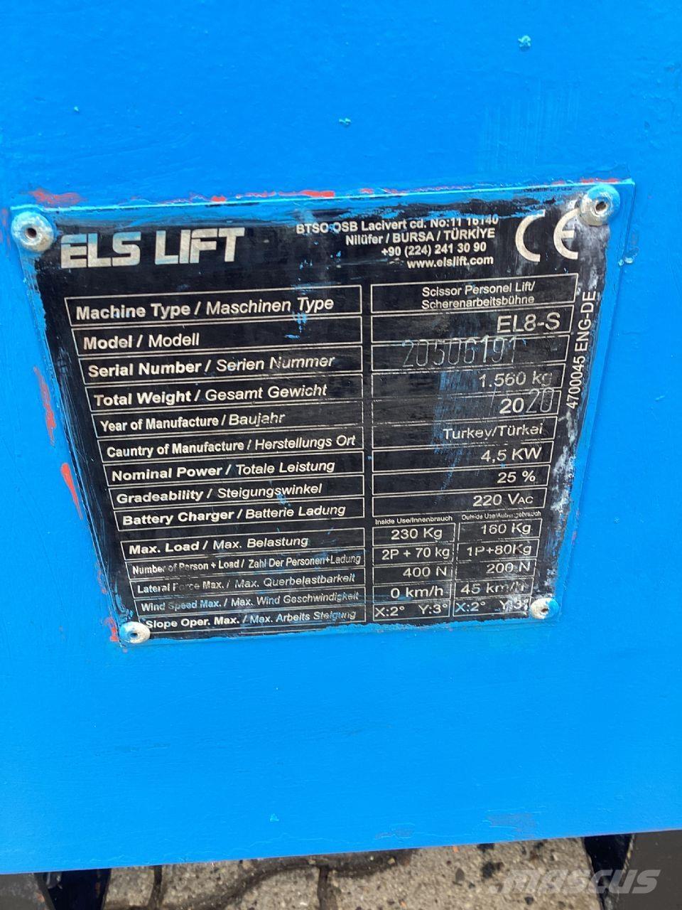 ELS LIFT EL8-S Sakselifter