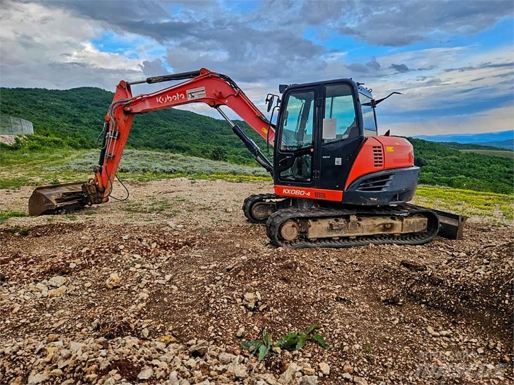 Kubota KX080-4 Minigravere <7t