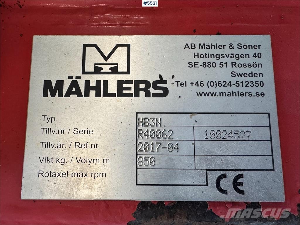 Mählers HR3N Snøploger- og skjær