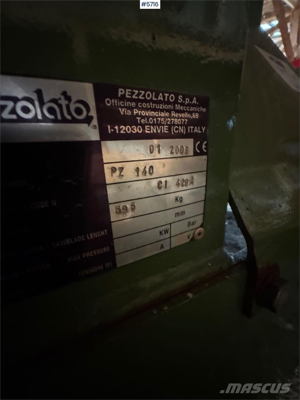 Pezzolato PZ 140 Andre komponenter
