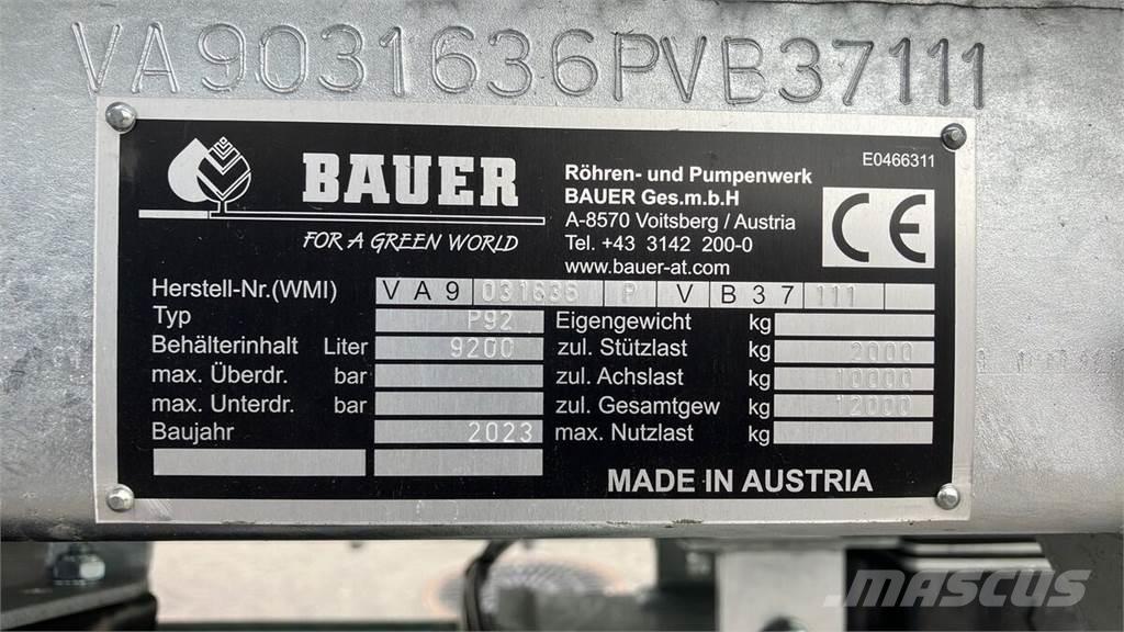 Bauer P 92 Slamtanker