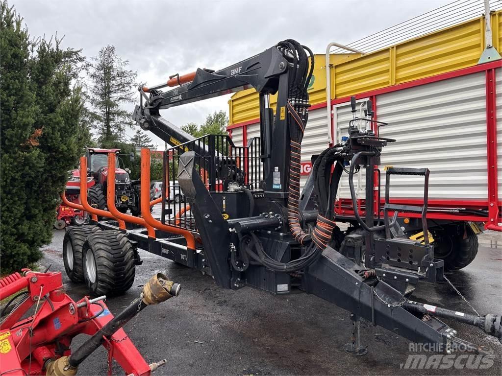 BMF 10T2+750Kran Tømmerhengere