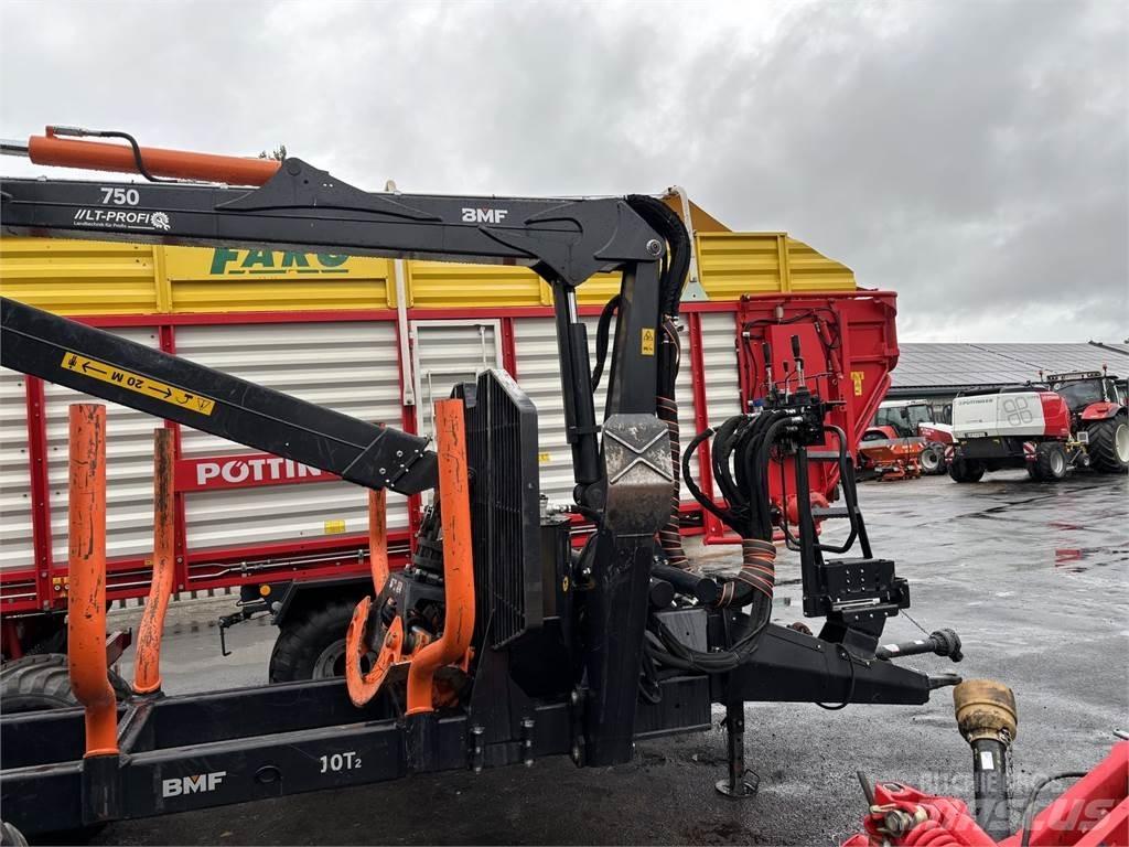 BMF 10T2+750Kran Tømmerhengere