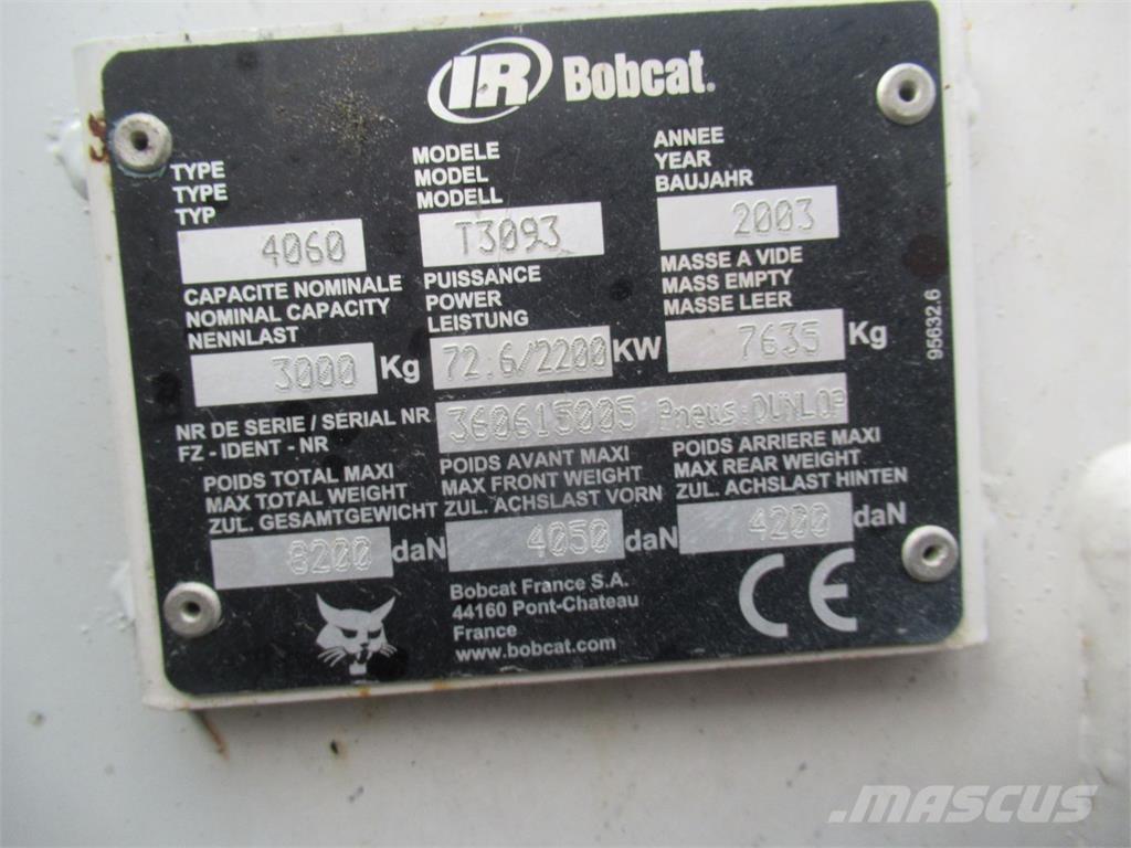 Bobcat 3093 Frontlastere og graveredskap
