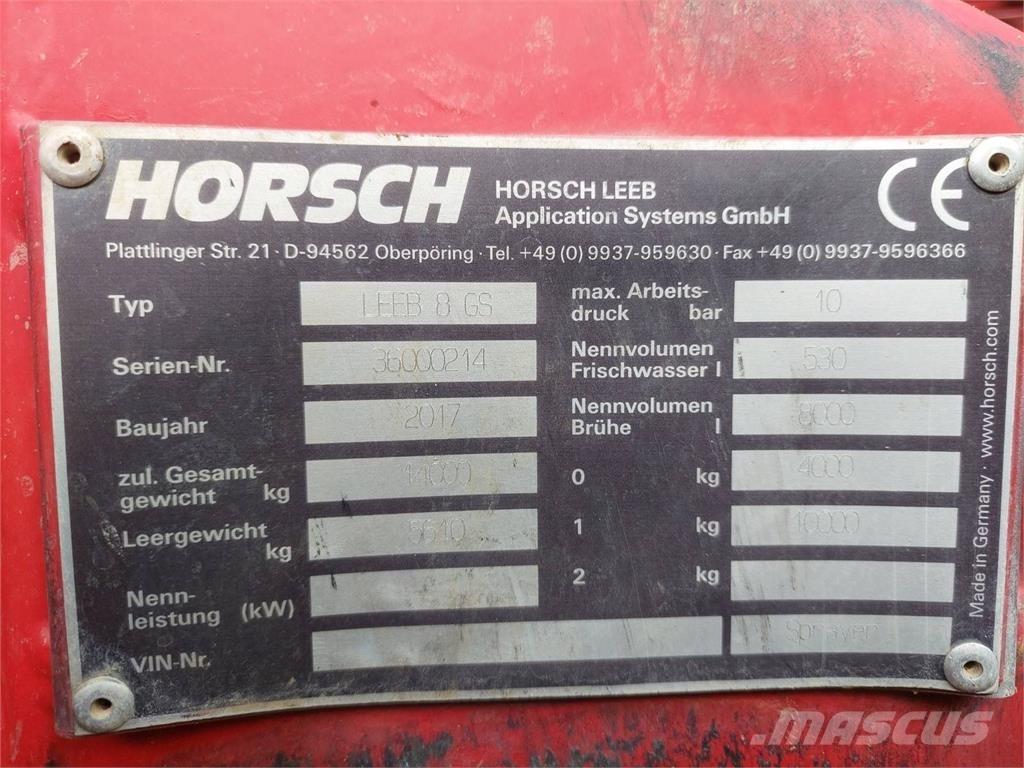 Horsch Leeb 8GS Slepesprøyter
