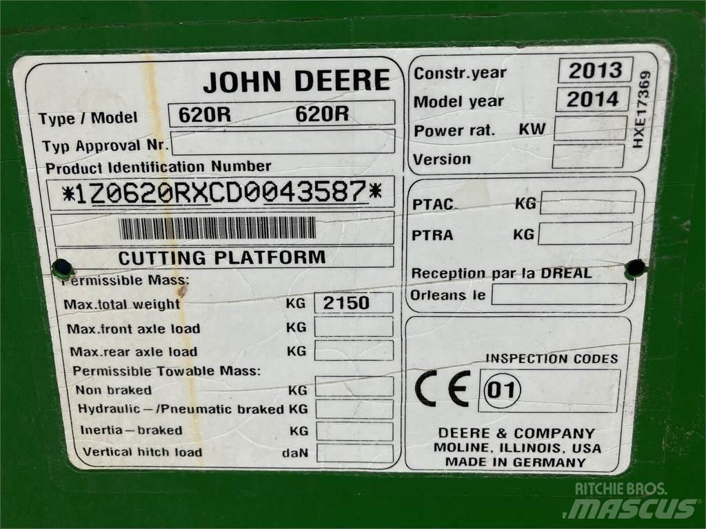 John Deere 620R Skurtresker tilbehør