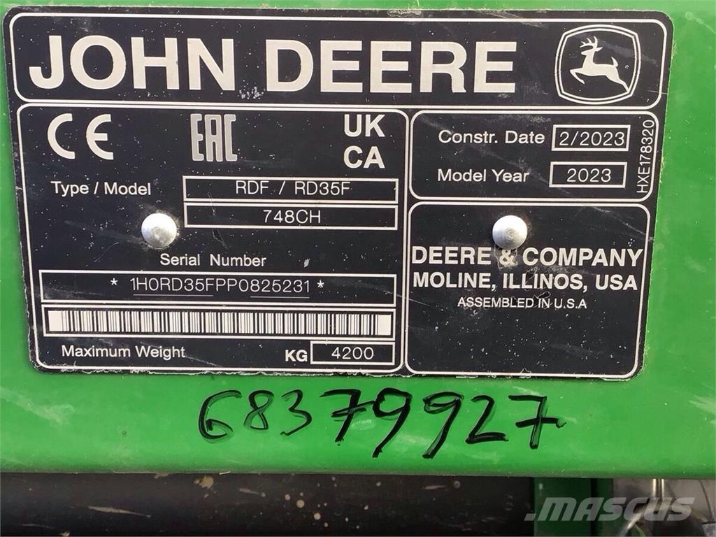 John Deere S 780 Skurtreskere