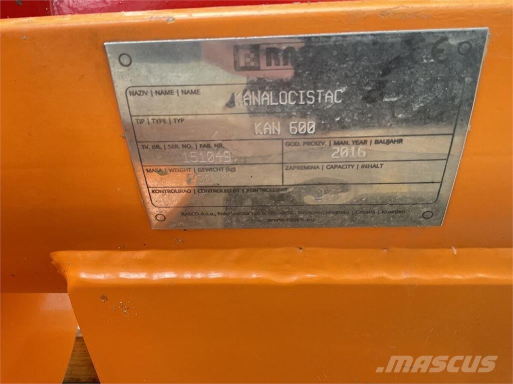  KAN 600 Andre Jordforbedrings maskiner og ekstrautstyr