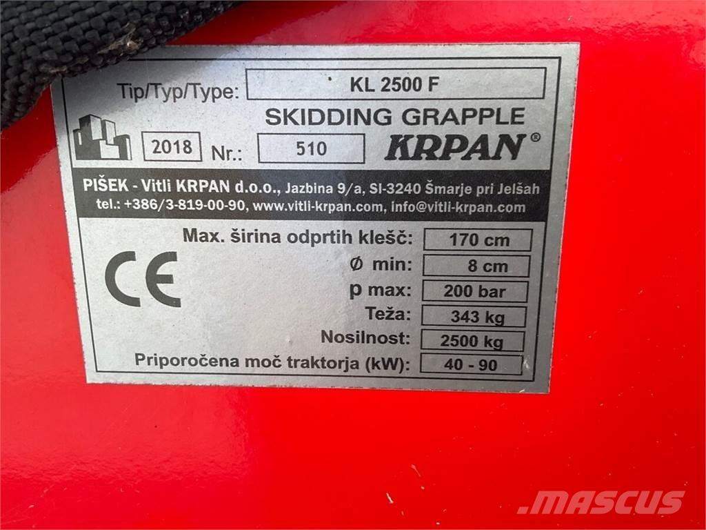 KL 2500 F Skogsmaskiner - Annet