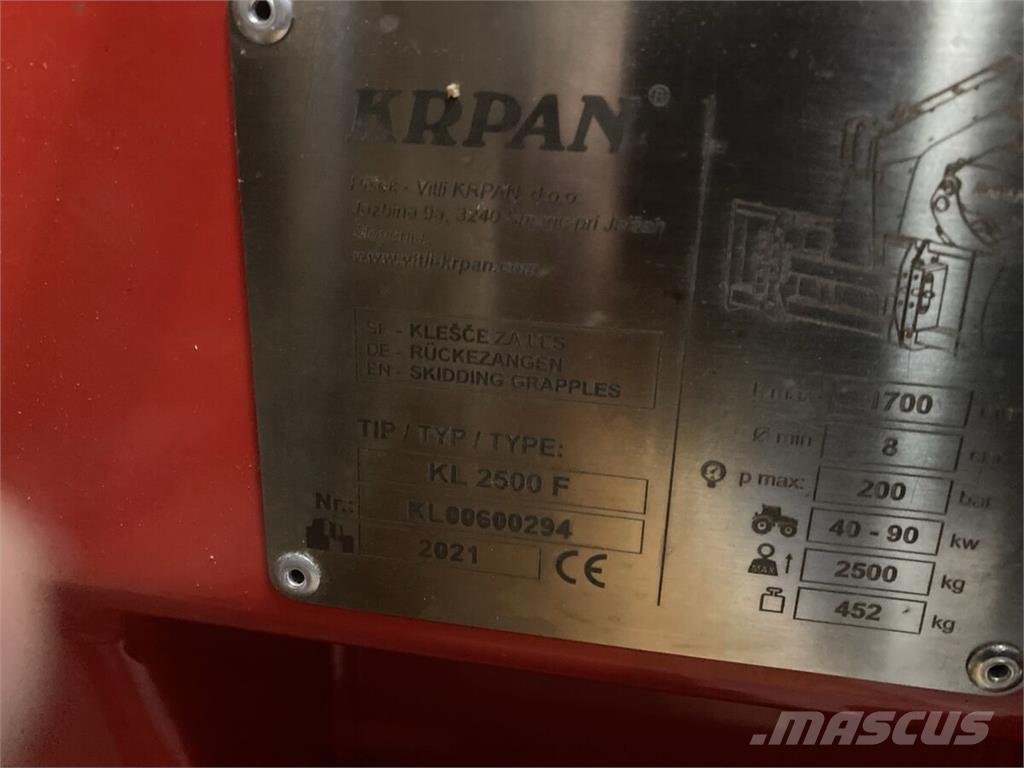 KL 2500 F Skogsmaskiner - Annet