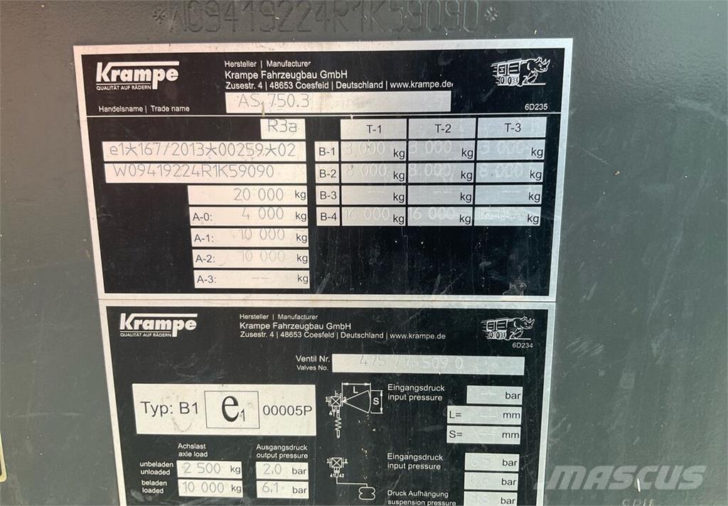 Krampe AS 750 Andre Landbrukshengere