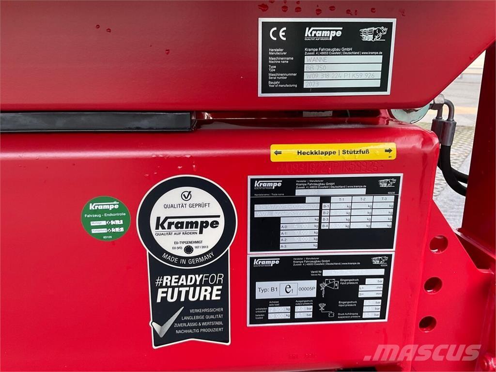 Krampe BigBody 750 Andre Landbrukshengere