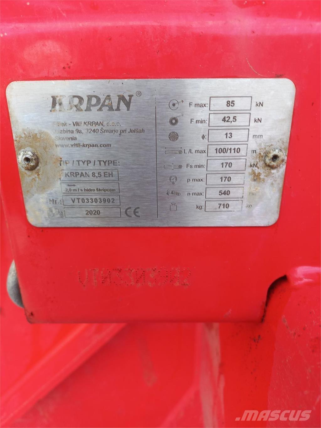 Krpan 8,5EH Vinsjer