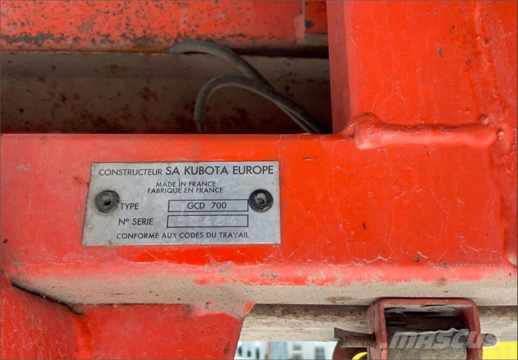 Kubota GCD 700 Park- og hagemaskiner - Annet