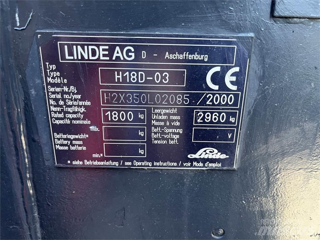 Linde H 18 D Gaffeltrucker - Annet