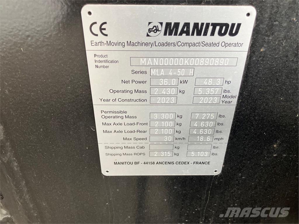 Manitou MLA 4-50 Frontlastere og graveredskap
