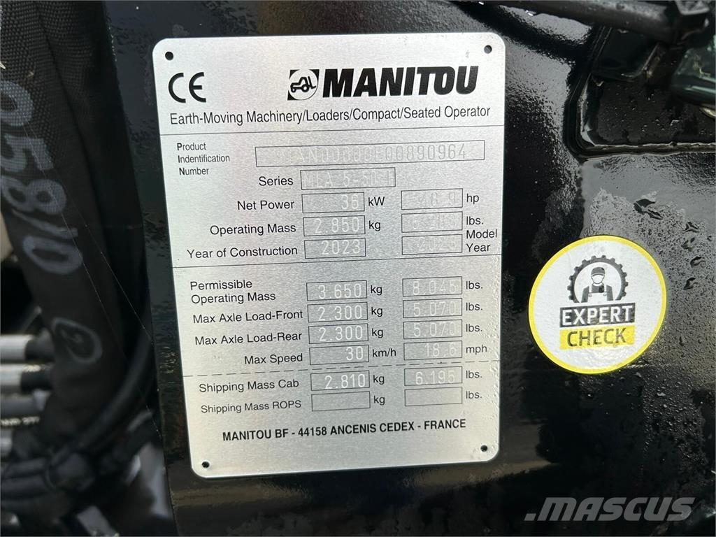 Manitou MLA 5-50 Frontlastere og graveredskap