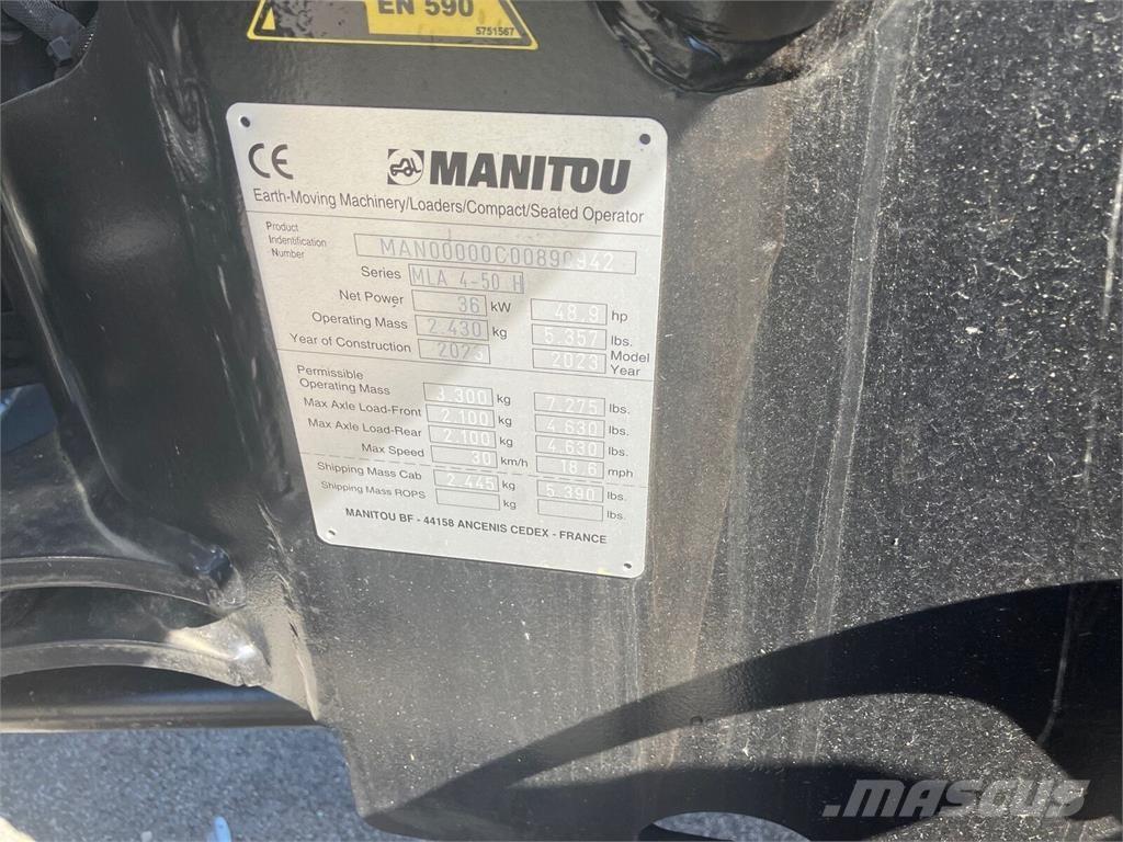Manitou MLA4-50 Frontlastere og graveredskap