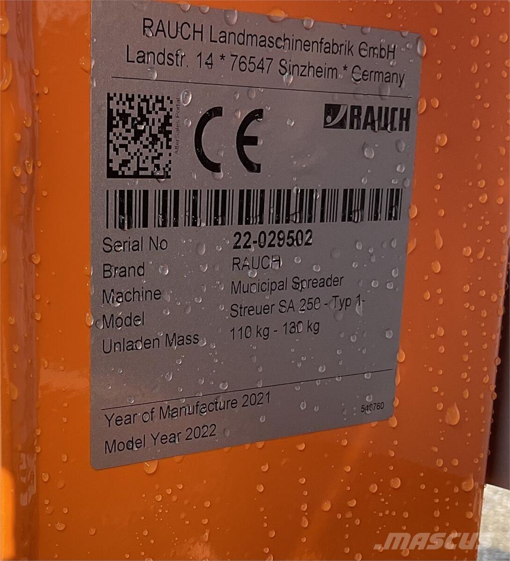 Rauch SA 250 Park- og hagemaskiner - Annet