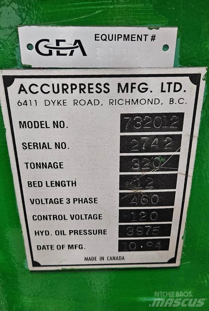  ACCURPRESS 732012 Anlegg - Annet