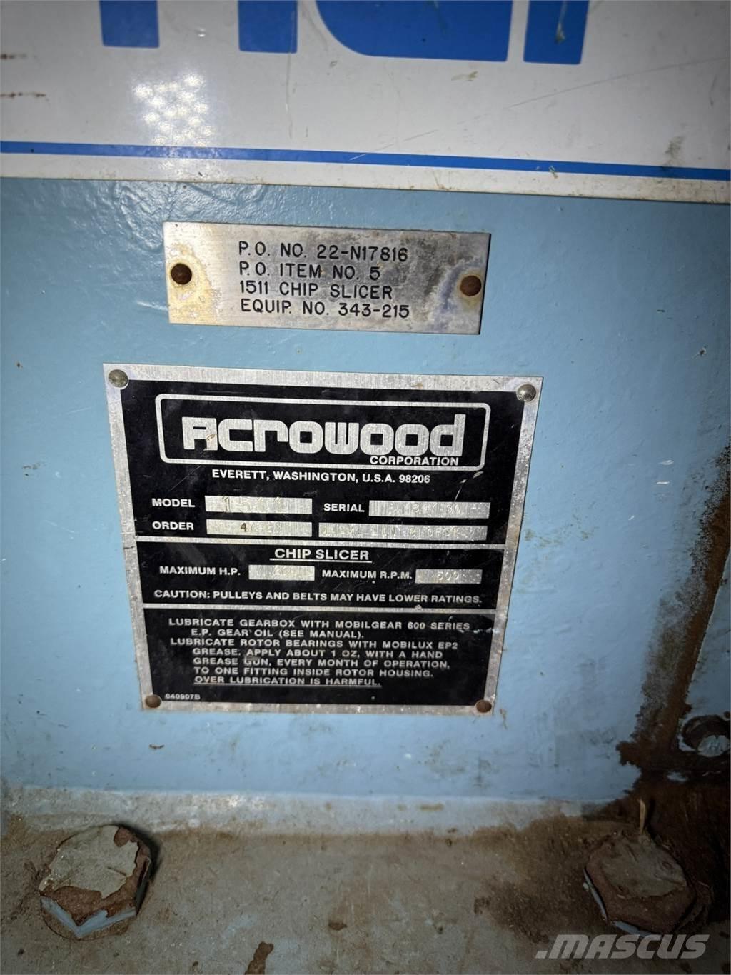  ACROWOOD 1511 Fliskuttere