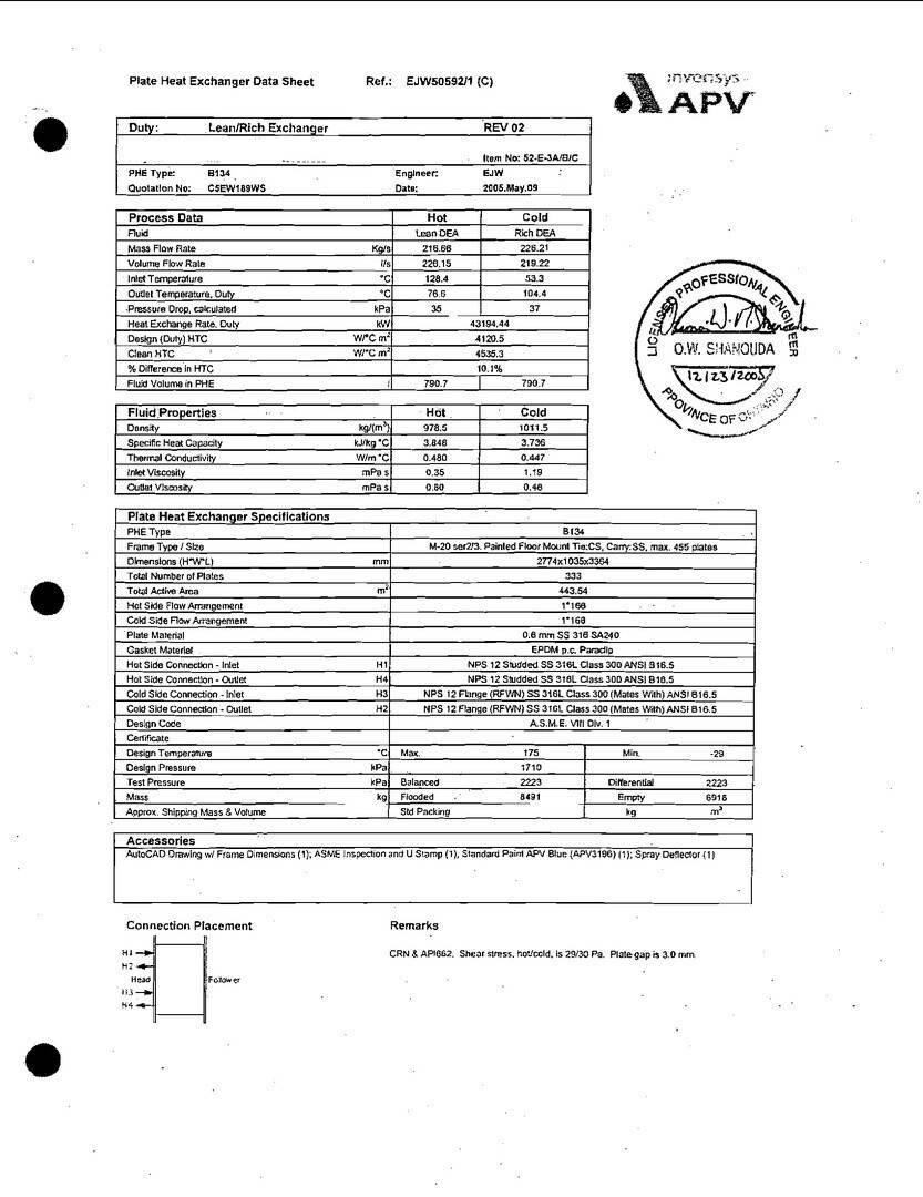 APV B134 MGS-20 Anlegg - Annet