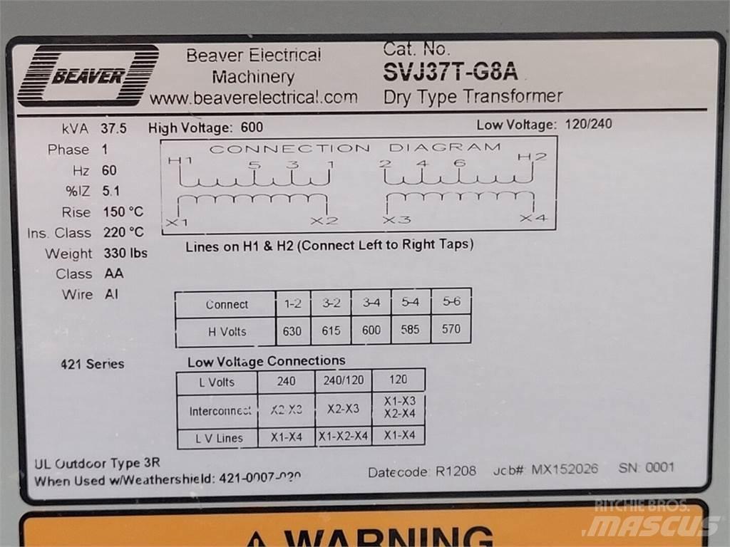  BEAVER SVJ37T-G8A Anlegg - Annet