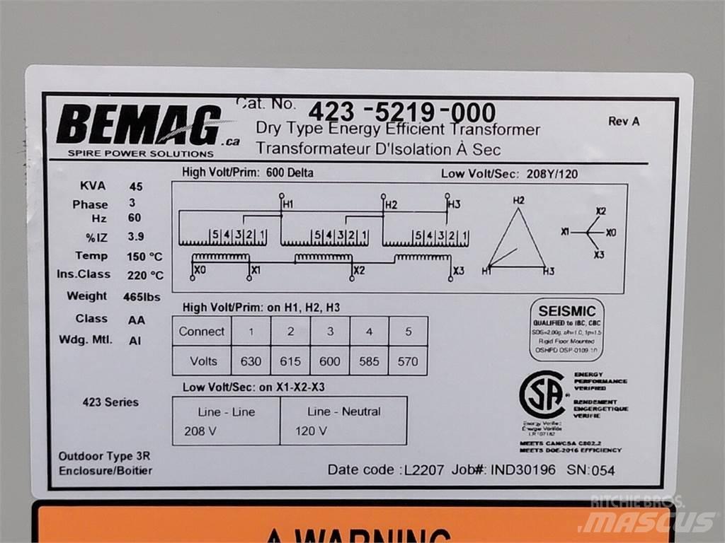  BEMAG 423-5219-000 Anlegg - Annet