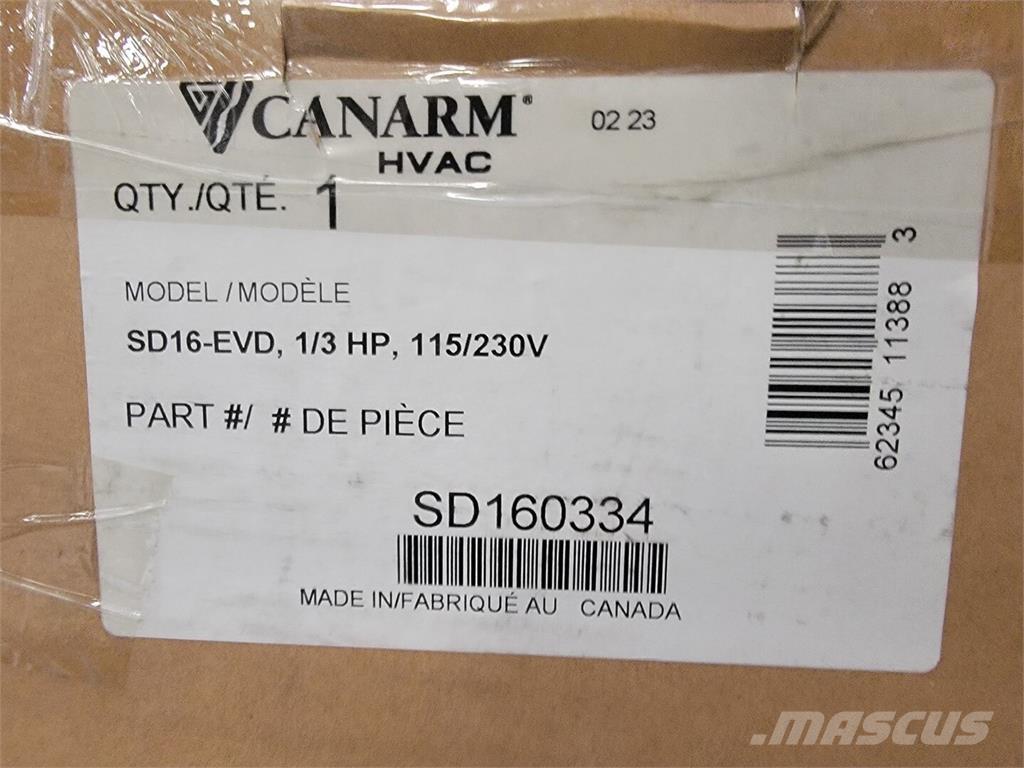  CANARM SD16-EVD Andre komponenter