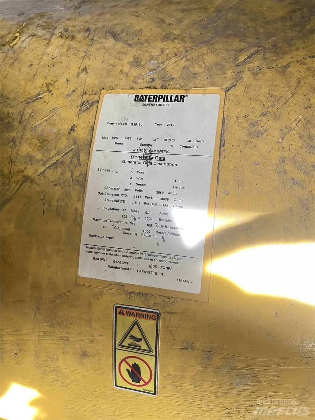 CAT SR4B-GD Diesel Generatorer