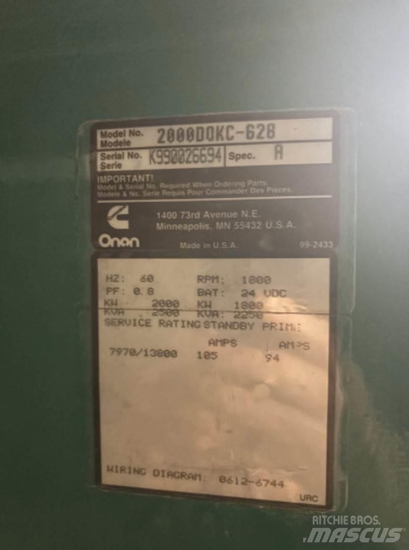 Cummins 2000DQKC-628 Diesel Generatorer