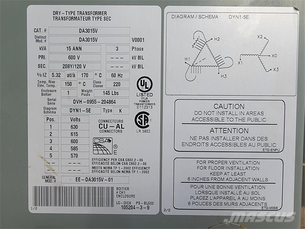 Delta DA3015V Anlegg - Annet